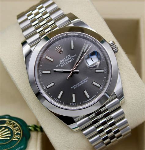 rolex datejust 41 graues zifferblatt